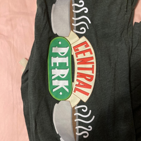 Friends  “Central Perk” lounge button fly pullstring pants - Picture 2 of 5